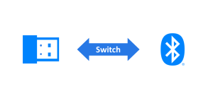 ドングルとBluetoothのモード切り換えでマルチタスクを実現