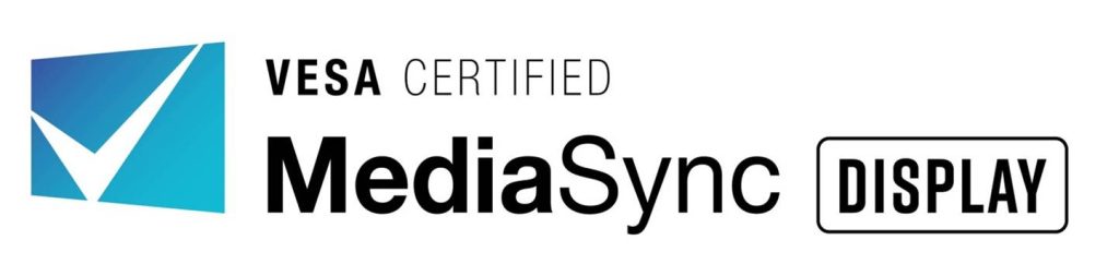 VESA Certified MediaSync Displayロゴ