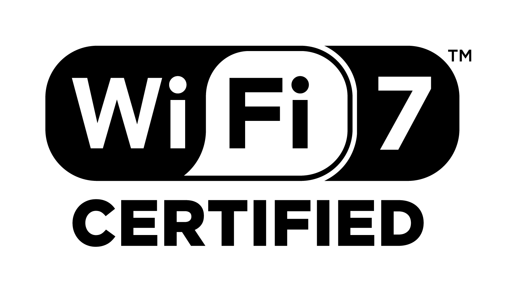 Wi-Fi CERTIFIED 7の認証を取得した機器に付けられるロゴマーク