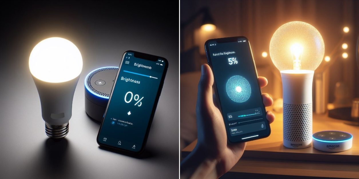 異なるスマートホーム家電でアプリ間で同じ電球の明るさの表示が一貫していない